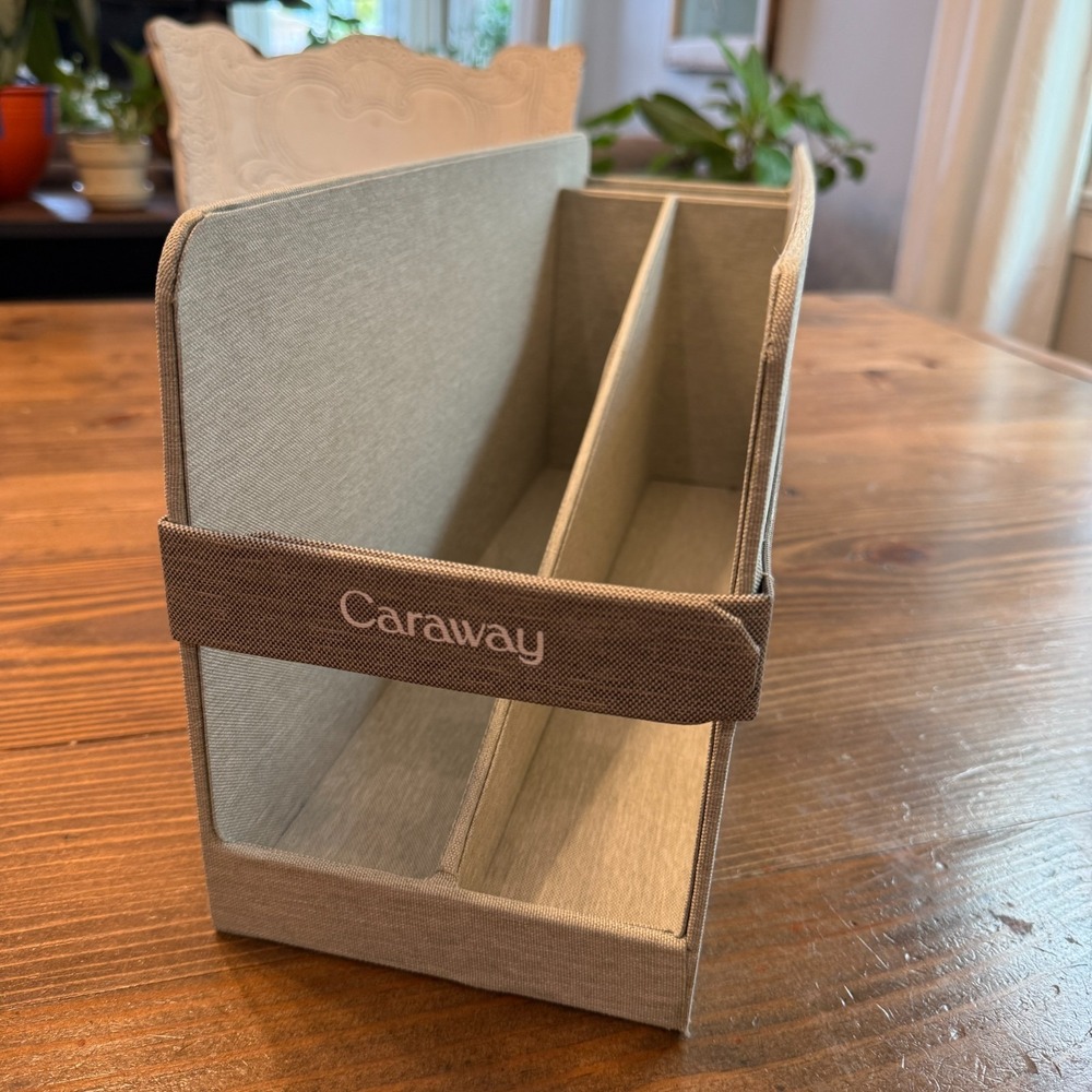 CARAWAY BAKEWARE CANVAS STORAGE BIN HOLDER ORGANIZER‎ EUC